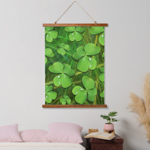 Green Shamrock St Patrick's iPhone 5 Case-Mate Hanging Tapestry