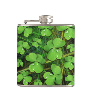 Green Shamrock St Patrick's iPhone 5 Case-Mate Hip Flask