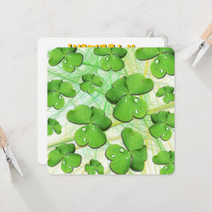Green Shamrock St Patrick's iPhone 5 Case-Mate Invitation