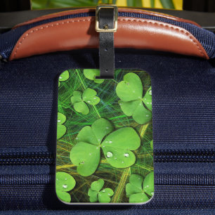 Green Shamrock St Patrick's iPhone 5 Case-Mate Luggage Tag