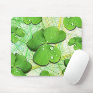 Green Shamrock St Patrick's iPhone 5 Case-Mate Mouse Mat