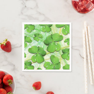 Green Shamrock St Patrick's iPhone 5 Case-Mate Napkin