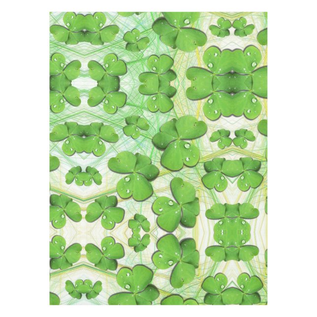 Green Shamrock St Patrick's iPhone 5 Case-Mate Tablecloth (Front)