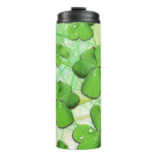 Green Shamrock St Patrick's iPhone 5 Case-Mate Thermal Tumbler