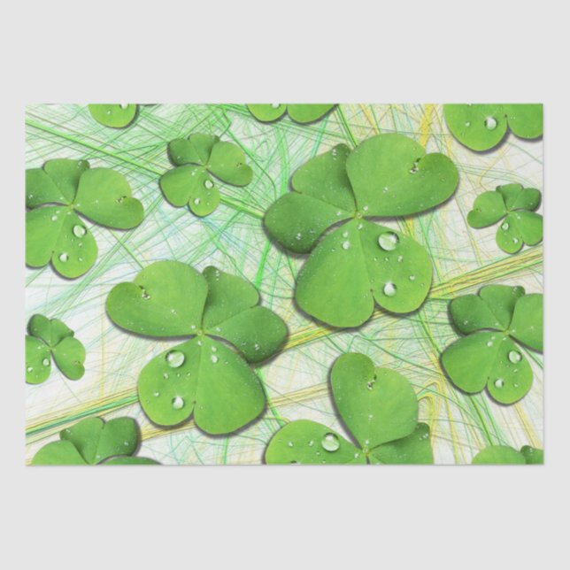 Green Shamrock St Patrick's iPhone 5 Case-Mate Tissue Paper (Front)