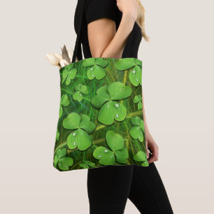 Green Shamrock St Patrick's iPhone 5 Case-Mate Tote Bag