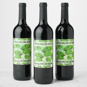 Green Shamrock St Patrick's iPhone 5 Case-Mate Wine Label