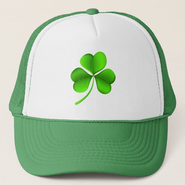 Green Shamrock thcnt Trucker Hat (Front)