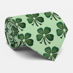 Green Shamrocks 2025 Tie