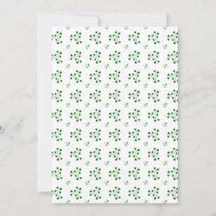 Green Shamrocks Circles Pattern