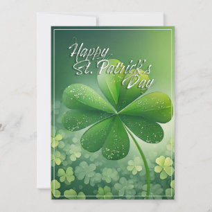 Green Shamrocks Happy St. Patrick's Day (7) c