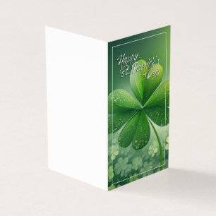 Green Shamrocks Happy St. Patrick's Day (7) c