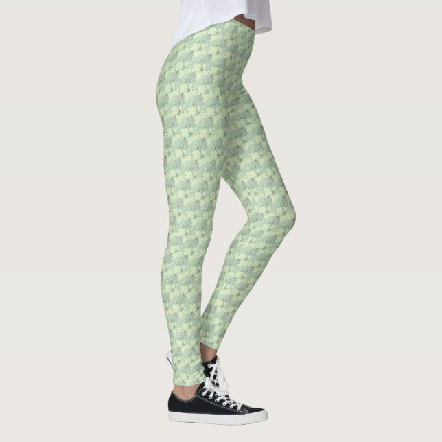 Green Shamrocks Leggings (Right)