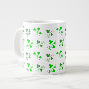 Green Shamrocks Pattern Mug