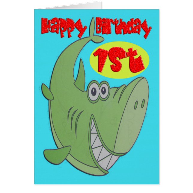 Green Shark First Birthday (Front)