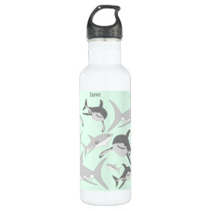 Green Sharks - Ocean Life Squad® 710 Ml Water Bottle