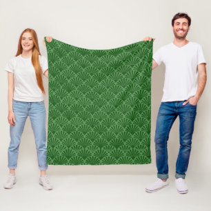 Green Sheaves Fleece Blanket