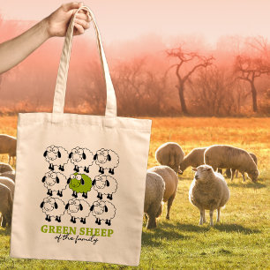 Green Sheep of The Family Tote Bag