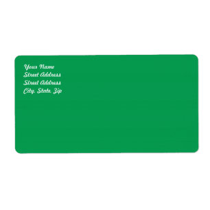 Green Shipping Label