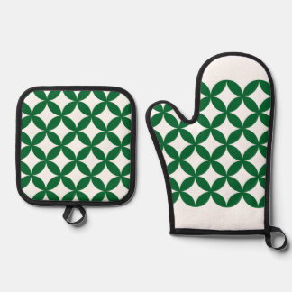 Green Shippo Oven Mitt Set