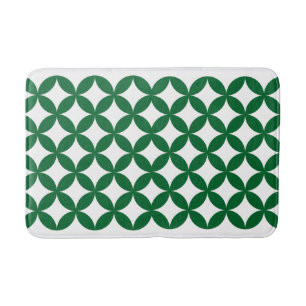 Green Shippo Pattern Bath Mat