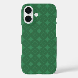 Green Shippo pattern iPhone 16 Case