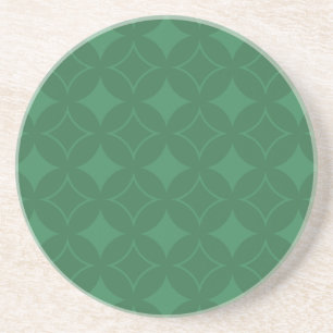 Green Shippo pattern Coaster