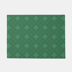 Green shippo pattern doormat