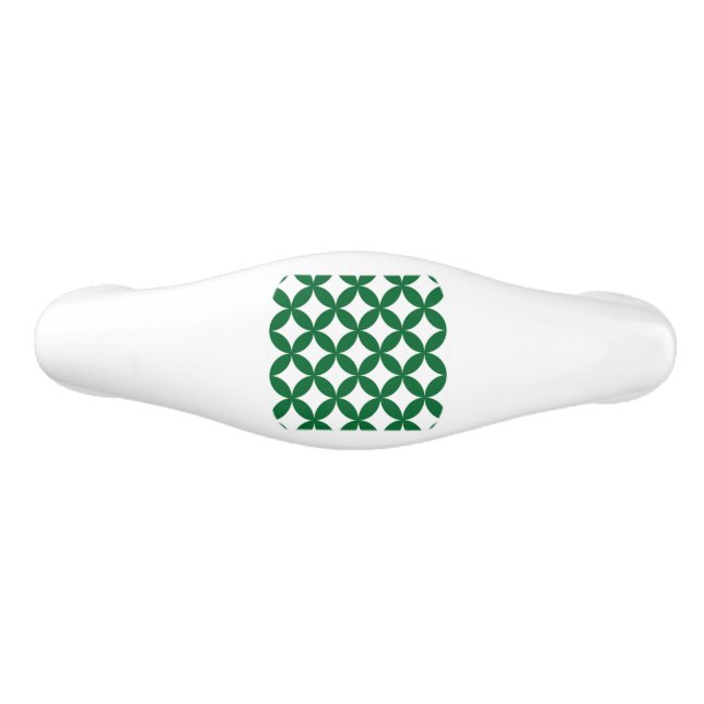 Green Shippo Pattern Drawer Pull (Front)