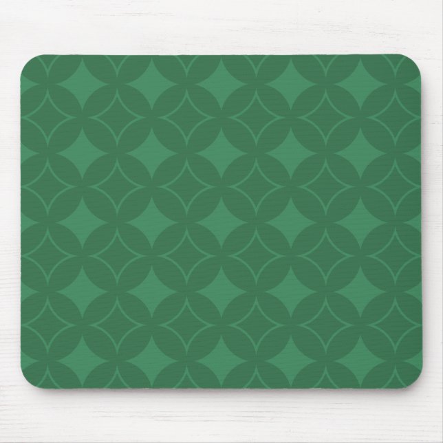 Green Shippo pattern Mouse Mat (Front)