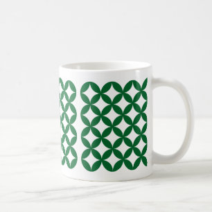 Green Shippo Pattern Mug – Japanese Traditional De