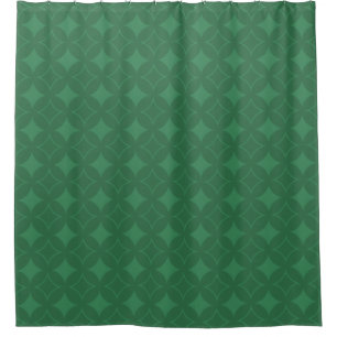 Green Shippo pattern Shower Curtain