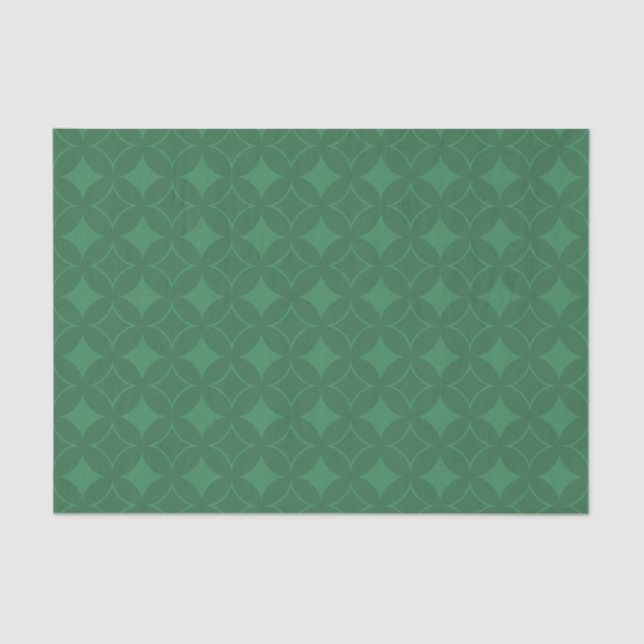Green Shippo pattern Tissue Paper (Front)