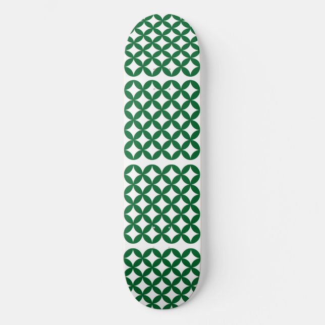Green Shippo Skateboard Deck (Front)