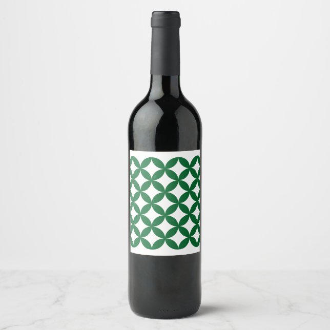 Green Shippo Wine Bottle Label (Front)