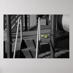 Green Shoes on Playground Print