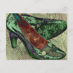 green shoes postcard