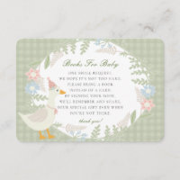 Green Silly Goose Gingham Floral Books for Baby