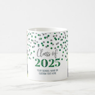 Green Silver Class of 2025 Coffee Mug