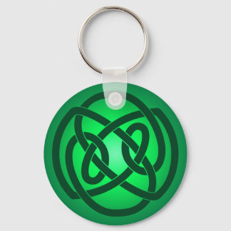 Green Single Loop Knot Keychain