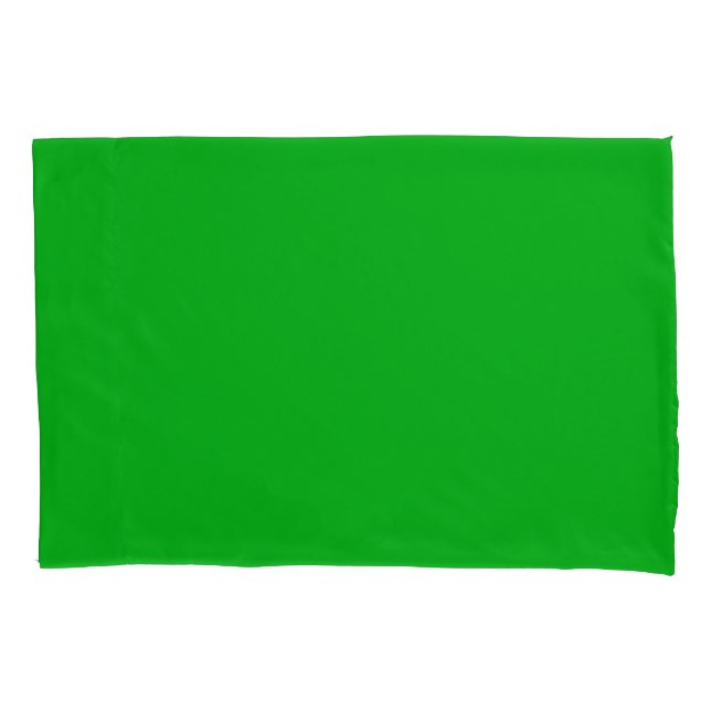 Green Single Standard Size Pillow Case (Front)