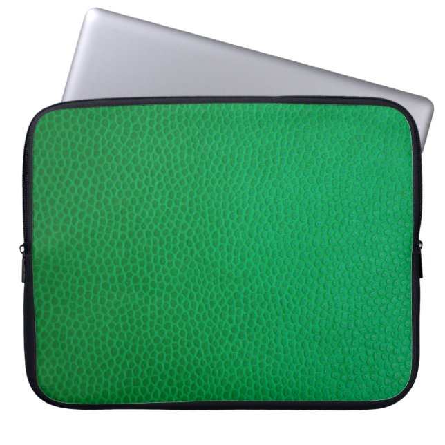 Green skin skin texture skin laptop sleeve (Front)