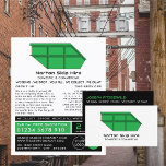 Green Skip, Skip/Dumpster Company Advertising Flyer<br><div class="desc">Green Skip,  Skip/Dumpster Company Advertising Flyers By The Business Card Store.</div>