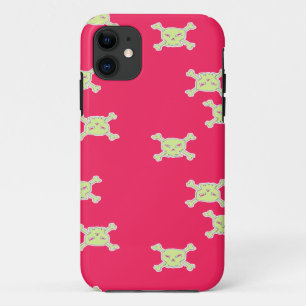 green skull and bones iPhone 11 case