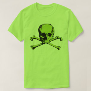 Green Skull And Crossbones T-Shirt