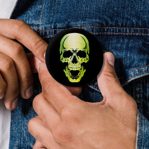 Green Skull Button