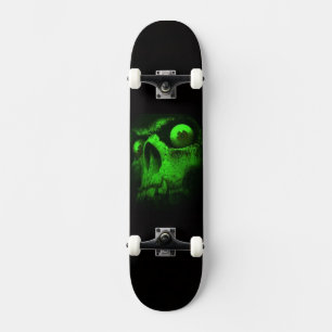 Green Skull Skateboard