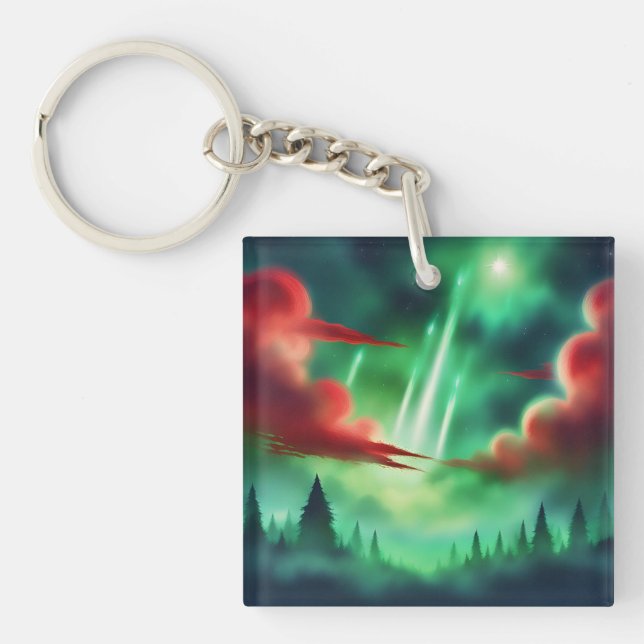green sky key ring (Front)
