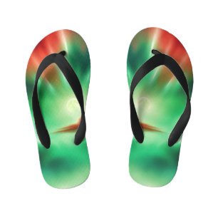 green sky kid's flip flops