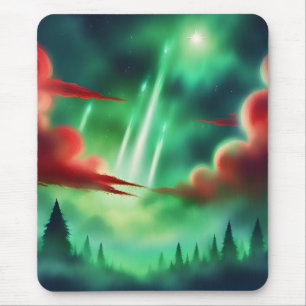 green sky mouse mat